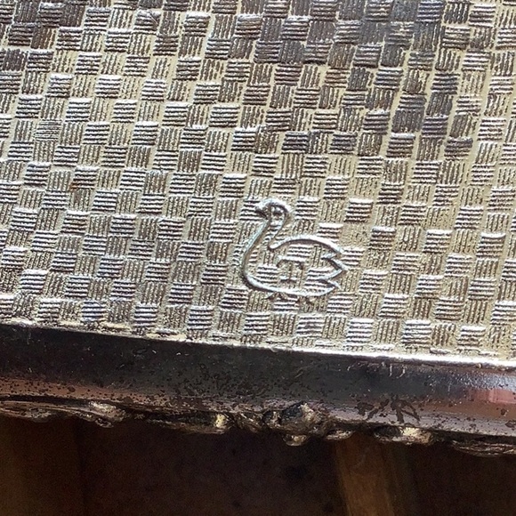 Antique Vintage Bundle Lot 3 Silver Cast Metal Jewelry Trinket Boxes - Picture 11 of 12